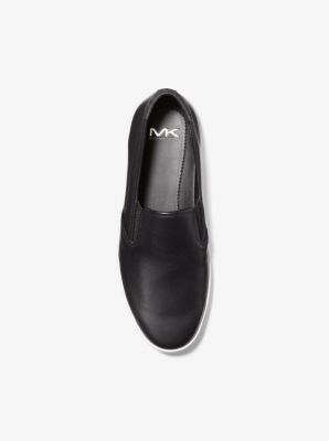 Michael kors leather deals slip on sneakers