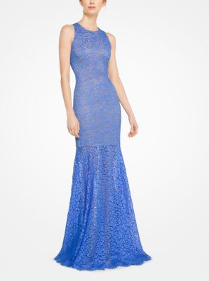 Floral Lace Trumpet Gown Michael Kors Canada