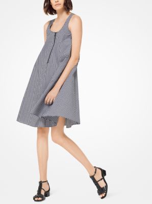 Gingham Cotton-Poplin Tank Dress
