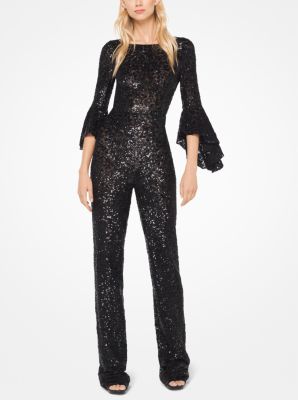 Sequined Stretch-Tulle Jumpsuit | Michael Kors
