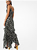 Python and Leopard Metallic Fil Coupé Dress image number 1