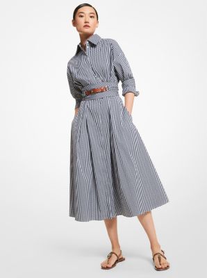 Calvin klein best sale gingham shirtdress