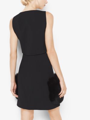 Fox Pocket Wool-Crepe Broadcloth Jumper