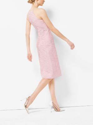 Ribbon-Embroidered Organza Dress