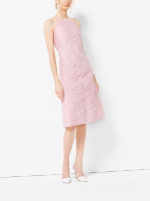 Ribbon-Embroidered Organza Dress