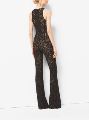 michael kors floral lace jumpsuit