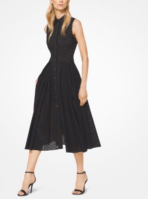 Michael kors cheap eyelet cotton shirtdress