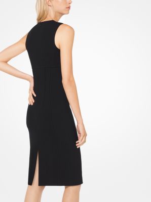 Stretch Boucl&eacute;-Crepe Sheath Dress