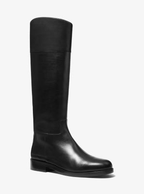 michael kors leather riding boots