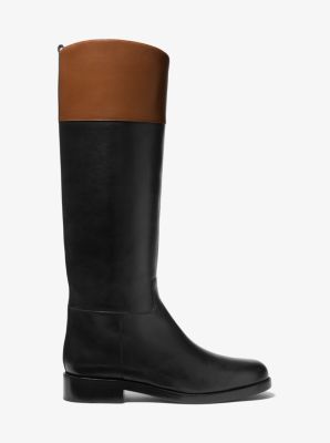 Braden Two-tone Leather Riding Boot 