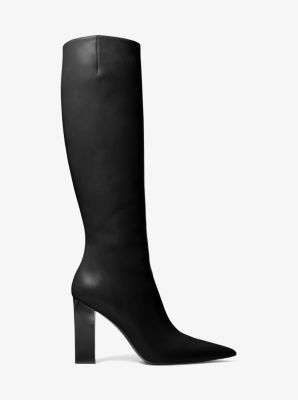 Dabney Leather Boot in BLACK | Michael Kors
