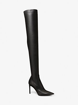 마이클 마이클 코어스 부츠 Michael Kors Elle Leather Boot,BLACK