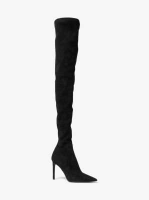 Michael kors suede over the 2024 knee boots