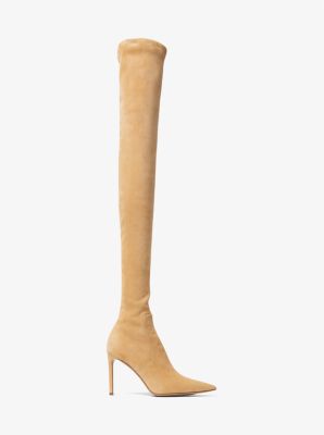 Michael kors thigh high boots hotsell