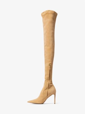 Gucci Snake-Embossed Leather Knee-High Boot - ShopStyle