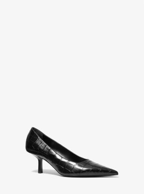 Frankie Crocodile Embossed Leather Pump image number 0