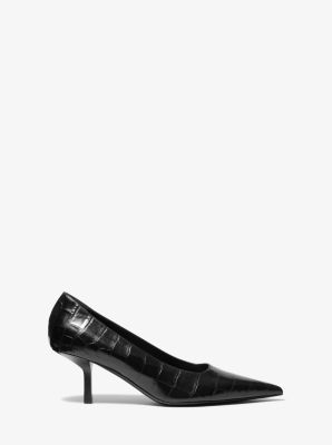 Frankie Crocodile Embossed Leather Pump image number 1