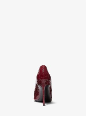 Zapato de sal&oacute;n Martine de piel con motivo de cocodrilo en relieve in BORGO&Ntilde;A | Michael Kors