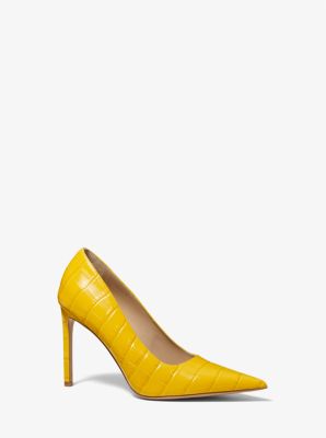 Martine Crocodile Embossed Leather Pump image number 0