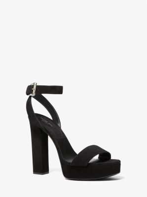 Michael kors cheap suede platform sandals