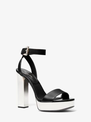 Michael kors blake hot sale leather platform sandal