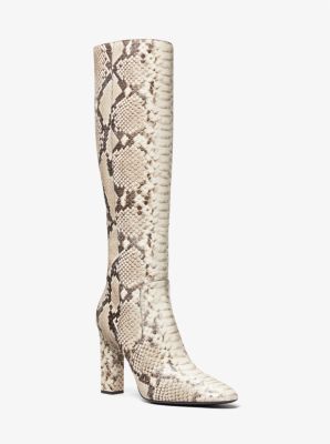 Carly Python Embossed Leather Boot image number 0