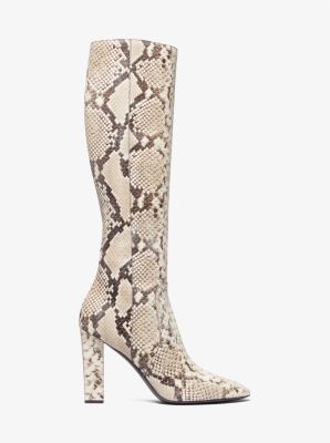 Carly Python Embossed Leather Boot image number 1