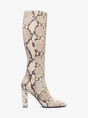 Carly Python Embossed Leather Boot