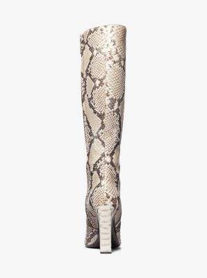 Carly Python Embossed Leather Boot