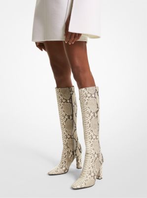 Carly Python Embossed Leather Boot