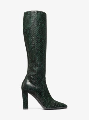 Carly Python Embossed Leather Boot image number 1