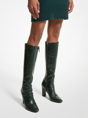 Carly Python Embossed Leather Boot image number 4