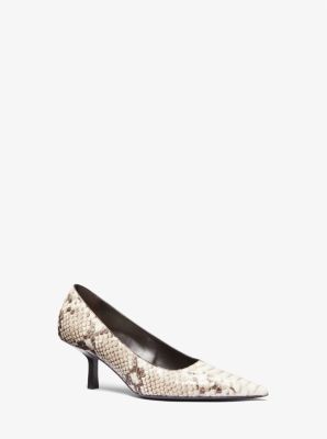 Frankie Python Embossed Leather Pump image number 0