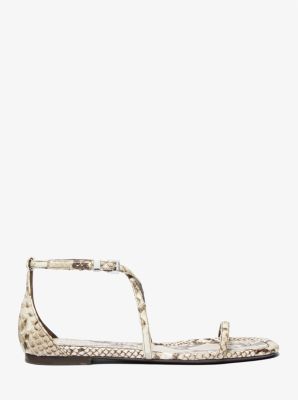 Polly Python Embossed Leather Sandal image number 1