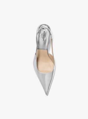 Emma Metallic Leather Slingback Pump