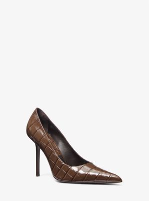 Winona Crocodile Embossed Leather Pump image number 0