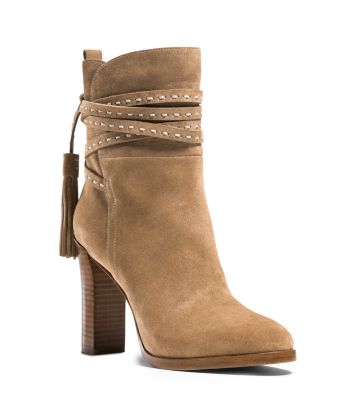 Palmer Ankle-Wrap Suede Boot | Michael Kors