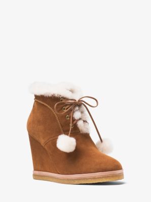 michael kors sheepskin boots