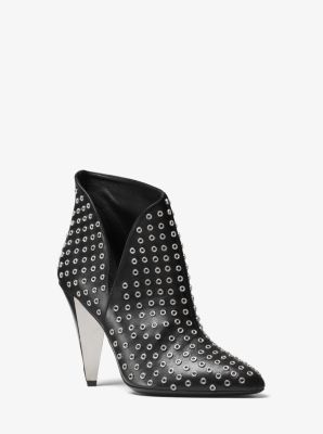 Angelina Grommeted Calf Leather Ankle Boot | Michael Kors