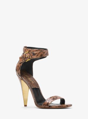 michael kors harper snakeskin sandal