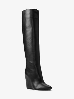 Steff Calf Leather Wedge Boot | Michael Kors