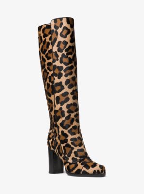 michael kors leopard boots