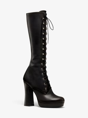 michael kors block heel boots