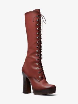 michael kors block heel boots