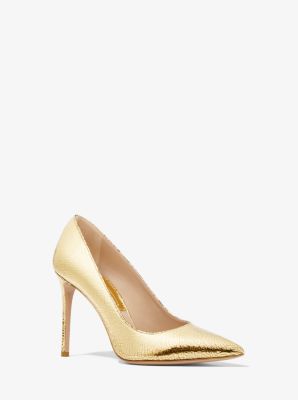 Gretel Crackled Leather Pump | Michael Kors