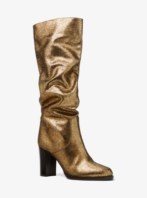 michael kors gold boots