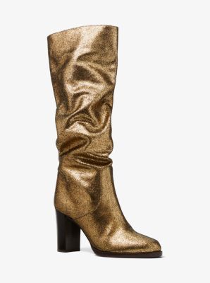 Lucienne Metallic Suede Boots | Michael Kors