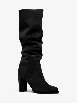 michael kors grey suede boots