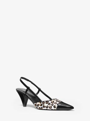 Eloise Leopard Calf Hair Pump