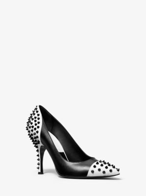 barbermaskine sortere Hovedkvarter Gracie Studded Two-tone Leather Pump | Michael Kors